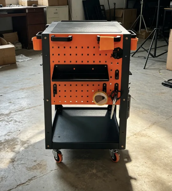 Film and TV equipment trolley for cameras and production gear