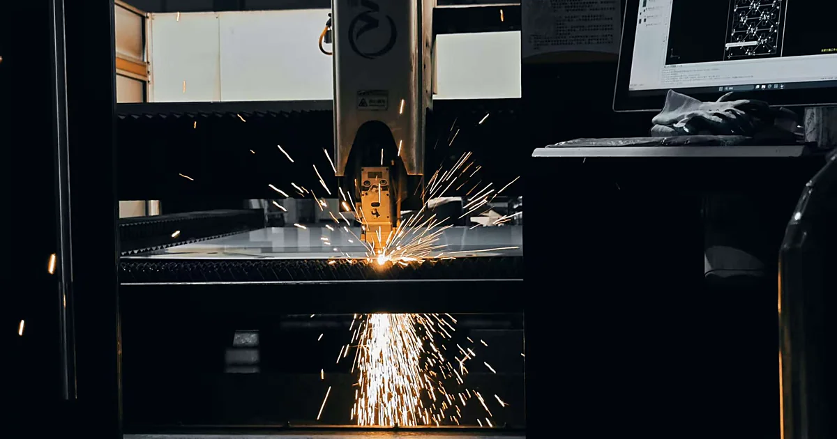 Laser cutting sheet metal trolley parts